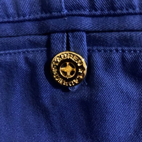 Lauren Ralph Lauren Cuffed Blue Short Size 14 Cotton 100% - Picture 5 of 6